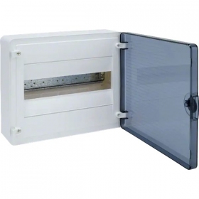 GOLF2 plastikinis virštinkinis skydelis VS112TD 12 mod. Hager (permatomos durelės, IP40)