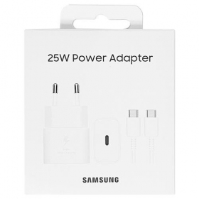 Telefono įkroviklis Samsung EP-T2510 25 W USB-C baltas