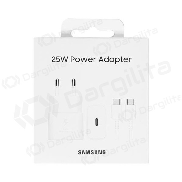 Telefono įkroviklis Samsung EP-T2510 25 W USB-C baltas
