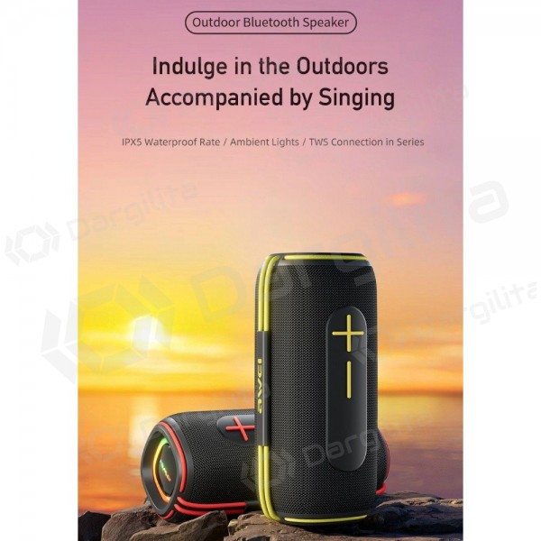 Nešiojama garso kolonėlė Awei KA5 Bluetooth 20W juoda