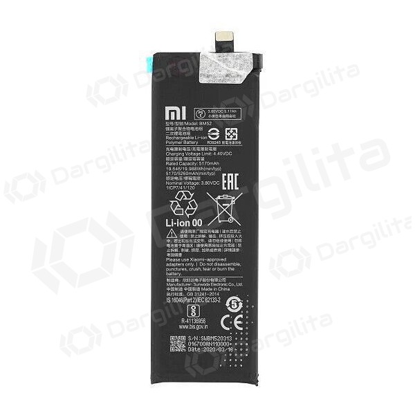 Xiaomi Mi Note 10 Lite / Mi Note 10 Pro / CC9 Pro baterija, akumuliatorius (BM52) (originalus)