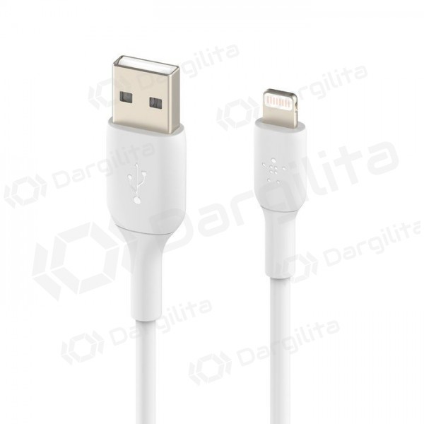 Lightning laidas Belkin Boost Charge USB-A į Lightning 1 m baltas
