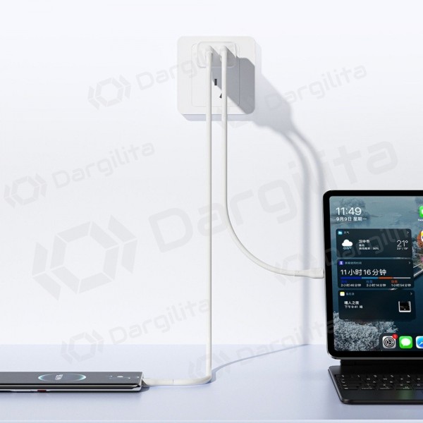 Telefono įkroviklis Awei C15-EU 10 W 2xUSB-A baltas