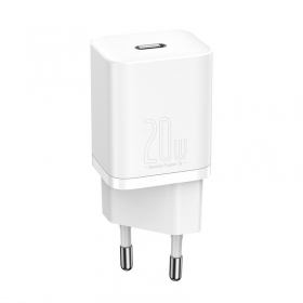 Telefono įkroviklis Baseus Super Si 20 W USB-C PD QC baltas