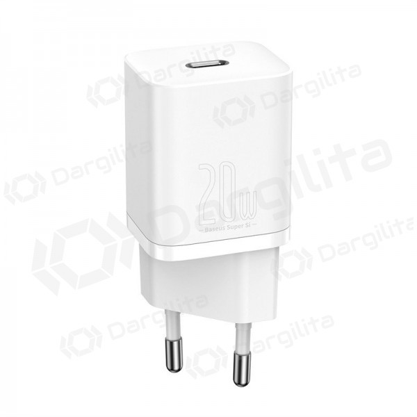 Telefono įkroviklis Baseus Super Si 20 W USB-C PD QC baltas