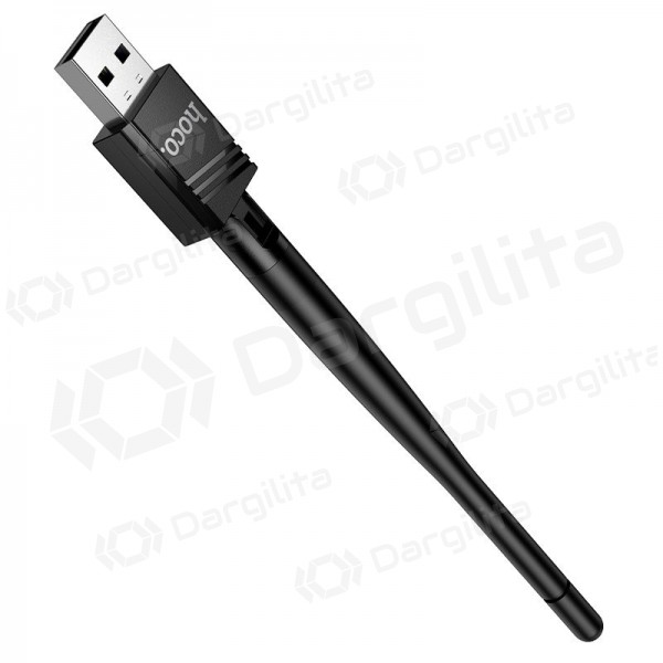 USB Wi-Fi adapteris Hoco HI37 USB Wi-Fi 4 juodas