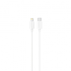 Lightning laidas Dudao L4X USB-C į Lightning 2 m 30 W baltas