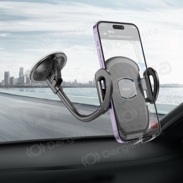 Automobilinis telefono laikiklis Hoco H10 prie stiklo 4.7–7 col.
