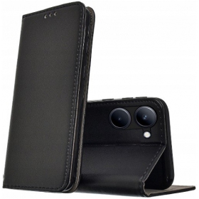 Xiaomi Redmi Note 12S dėklas "Smart Magnet" (juodas)
