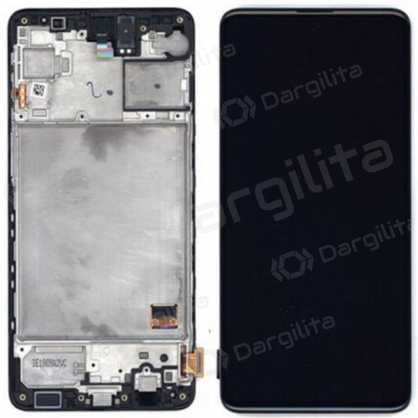 Samsung M317 Galaxy M31S 2020 ekranas (juodas) (su rėmeliu) (service pack) (originalus)