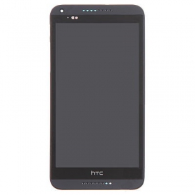 HTC Desire 816 ekranas (juodas) (su rėmeliu) (naudotas grade B, originalus)