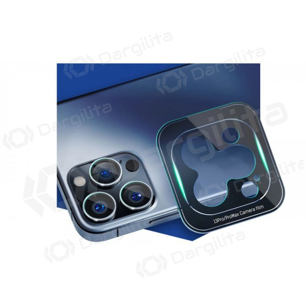 Apple iPhone 16, 16 Plus apsauginis grūdintas stiklas kamerai "3MK Lens Pro" (juodas) Apple iPhone 16, 16 Plus apsauginis grūdintas stiklas kamerai "3MK Lens Pro" (juodas)