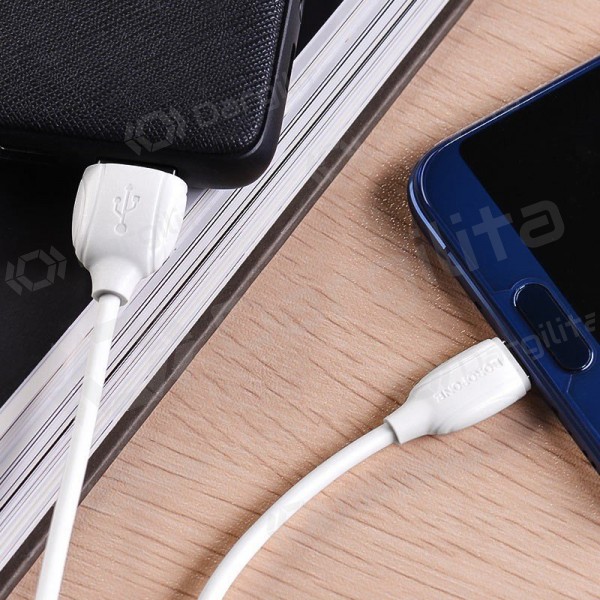 USB-C laidas Borofone BX19 USB-A į USB-C 1 m baltas