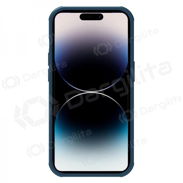 Apple iPhone 14 Plus dėklas „Nillkin Frosted Shield“ (mėlynas)