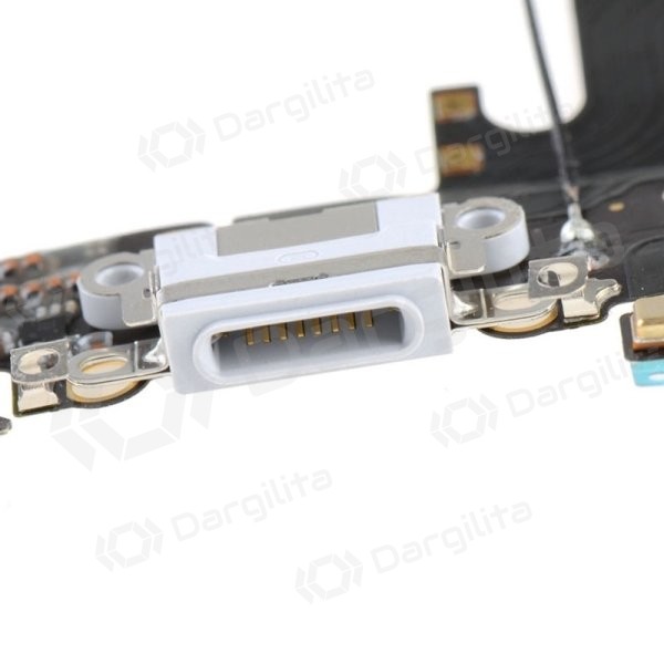 Apple iPhone 6S įkrovimo lizdo ir mikrofono jungtis (balta) (naudota, originali)