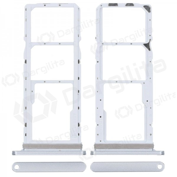 Samsung Galaxy A05S 2023 SIM kortelės laikiklis (sidabrinis) (originalus)