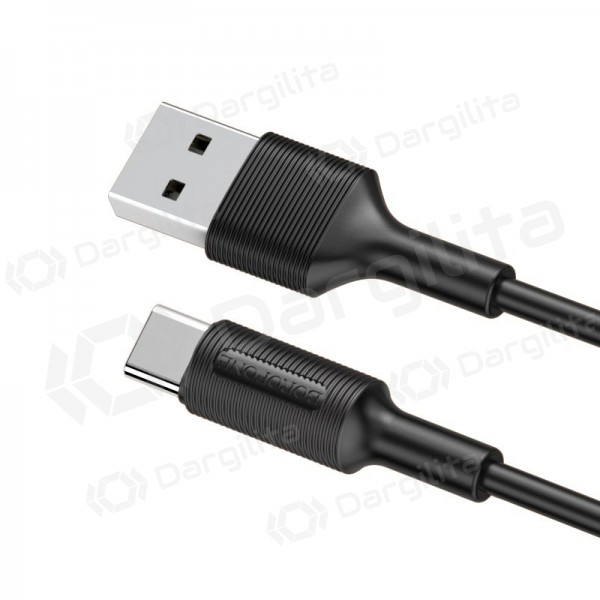 USB kabelis Borofone BX1 Type-C 1.0m (juodas)