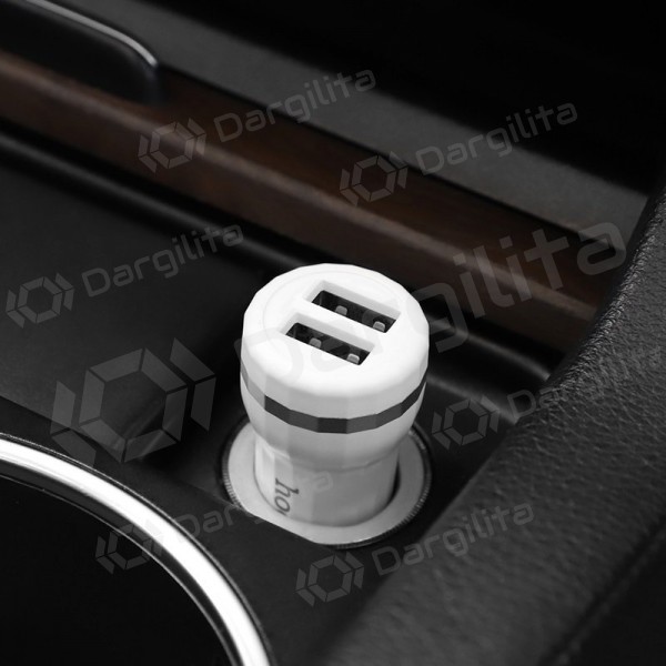 Įkroviklis automobilinis Hoco Z27 (2.4A) (baltas) Įkroviklis automobilinis Hoco Z27 (2.4A) (baltas)