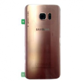 Samsung G935F Galaxy S7 Edge galinis baterijos dangtelis rožinis (rose pink) (naudotas grade B, originalus)