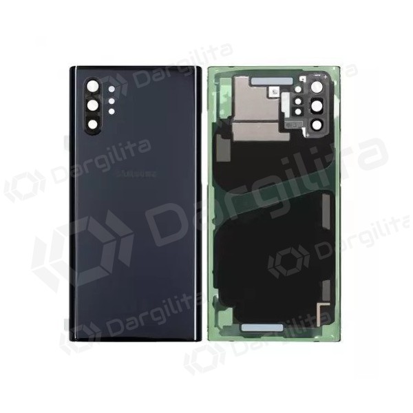 Samsung N975F Galaxy Note 10 Plus galinis baterijos dangtelis juodas (Aura Black) (naudotas grade A, originalus) Samsung N975F Galaxy Note 10 Plus galinis baterijos dangtelis juodas (Aura Black) (naudotas grade A, originalus)