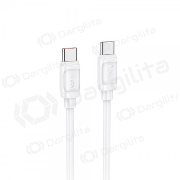 USB-C laidas Hoco X115 USB-C į USB-C 1 m 240 W baltas