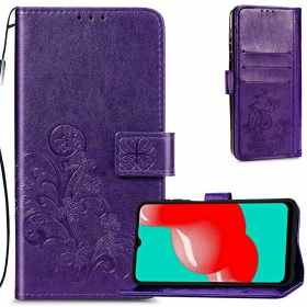 Samsung Galaxy A245 A24 4G / A246 A24 5G dėklas "Flower Book" (violetinis)