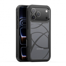 Apple iPhone 17 Pro Max, 18 Pro Max dėklas "Dux Ducis Shld" juodas (Rhythm Pattern)