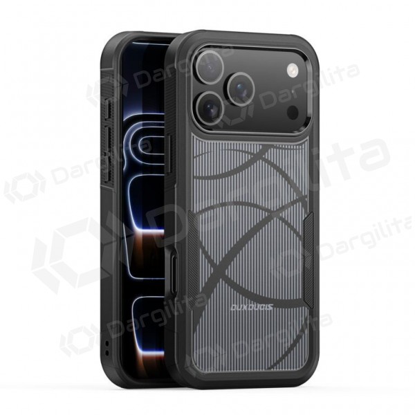 Apple iPhone 17 Pro Max, 18 Pro Max dėklas "Dux Ducis Shld" juodas (Rhythm Pattern)