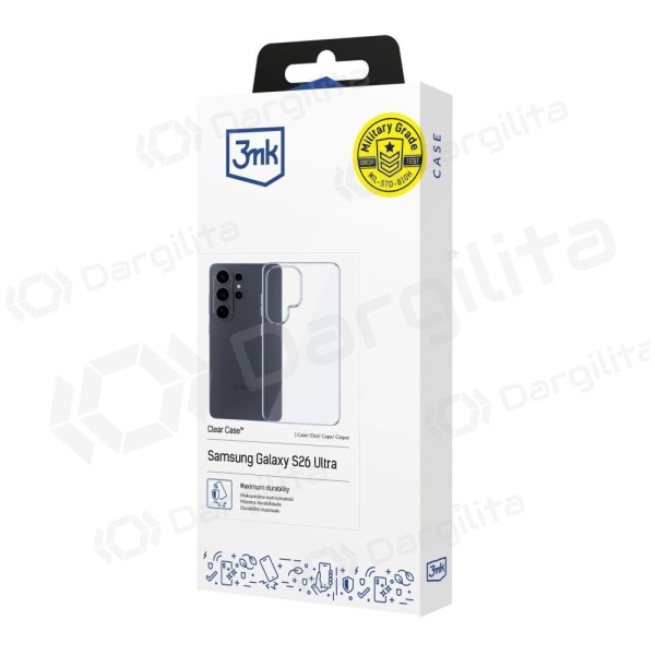 Apple iPhone 16 Pro Max dėklas "3MK Clear Case" (skaidrus)