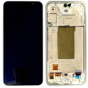 Samsung Galaxy A36 ekranas (baltas) (su rėmeliu) (originalus)