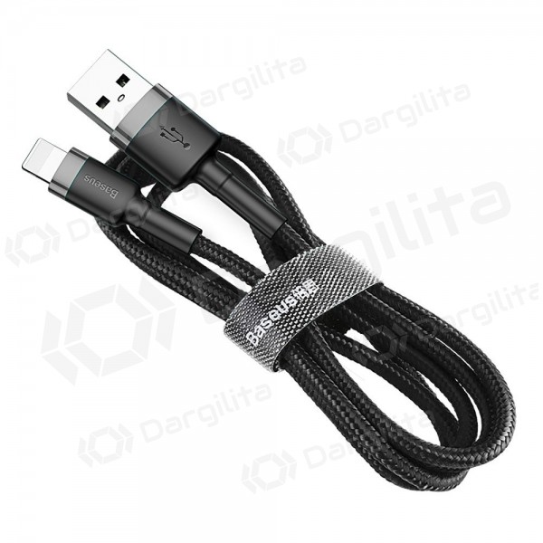 Lightning laidas Baseus Cafule USB-A į Lightning 1 m 2.4 A juodas