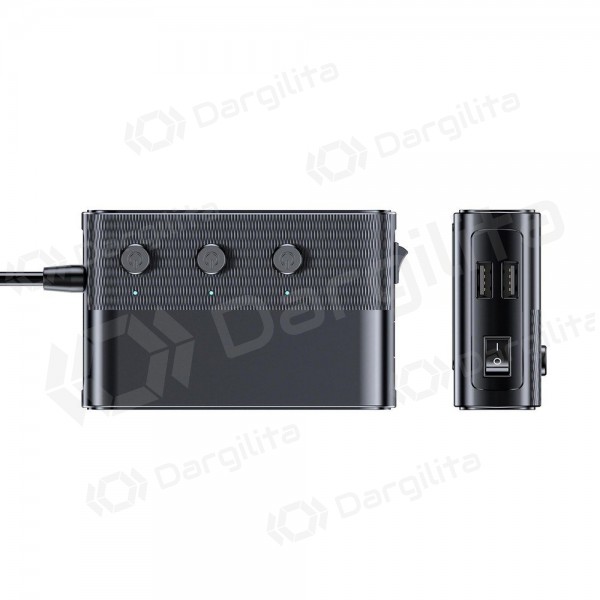 Automobilinis įkroviklis 3mk Car Power Splitter 120 W 3xUSB-A + USB-C 12V juodas