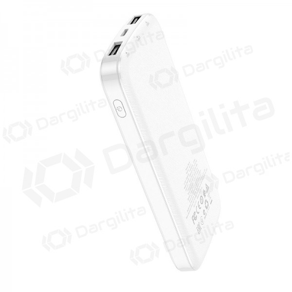 Išorinė baterija Power Bank Borofone BJ17 2xUSB 10000mAh balta Išorinė baterija Power Bank Borofone BJ17 2xUSB 10000mAh balta