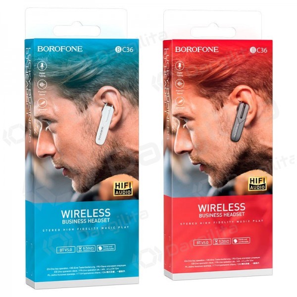 Bluetooth laisvų rankų įranga Borofone BC36 Bluetooth balta