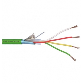 ELAN behalogenis, ekranuotas apsauginis kabelis 4x0.22 (žalias)