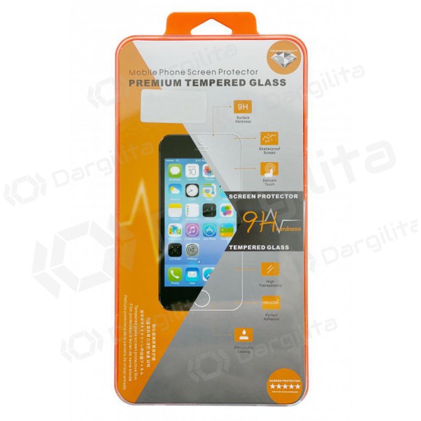 Samsung A525 A52 4G / A526 A52 5G / A528 A52s 5G ekrano apsauginis grūdintas stiklas "Orange"