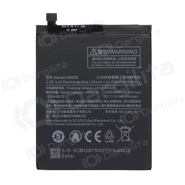Xiaomi Redmi Mix 2 / Mix 2S baterija, akumuliatorius (BM3B) Xiaomi Redmi Mix 2 / Mix 2S baterija, akumuliatorius (BM3B)