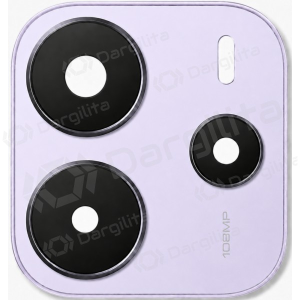 Xiaomi Redmi Note 14 4G kameros stikliukas su rėmeliu (violetinis)