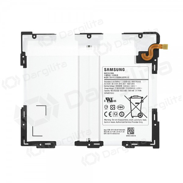 Samsung T590 / T595 Galaxy Tab A 10.5 (EB-BT595ABE) baterija / akumuliatorius (7300mAh) (service pack) (originalus)