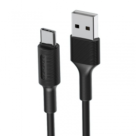 USB kabelis Borofone BX1 Type-C 1.0m (juodas)