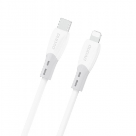 Lightning laidas Dudao L25SX USB-C į Lightning 2 m 30 W baltas