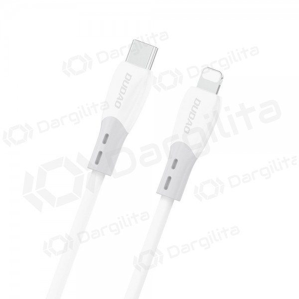 Lightning laidas Dudao L25SX USB-C į Lightning 2 m 30 W baltas