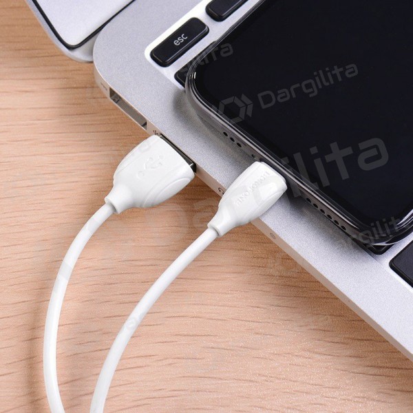 Lightning laidas Borofone BX19 USB-A į Lightning 1 m baltas