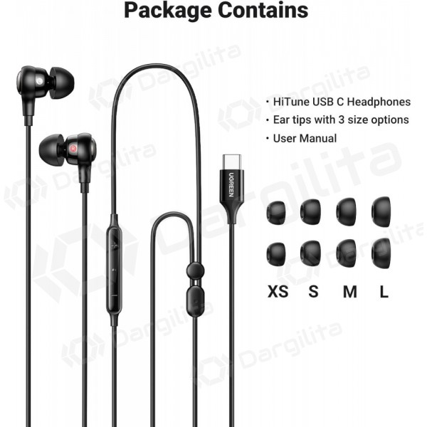 Ausinės Ugreen EP103 USB-C (30638) Ausinės Ugreen EP103 USB-C (30638)