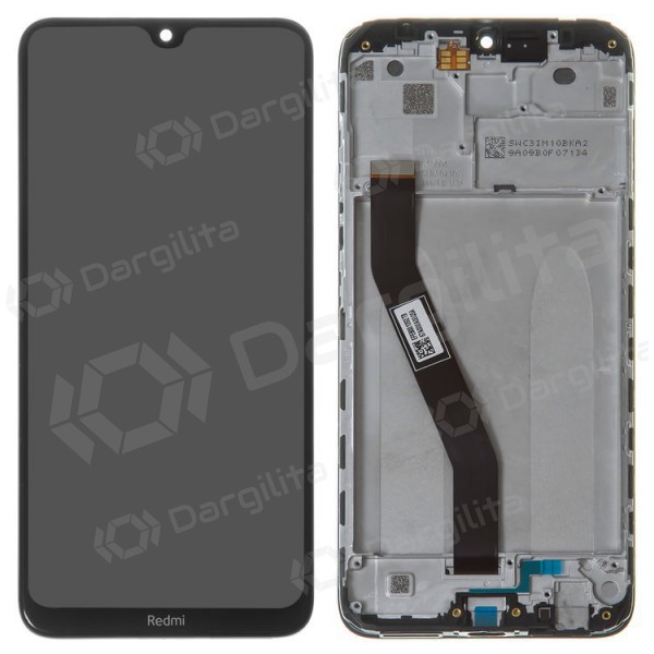 Xiaomi Redmi 8 / 8A ekranas (juodas) (su rėmeliu)