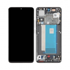 Xiaomi Poco F6 Pro ekranas (juodas) (su rėmeliu) (originalus)