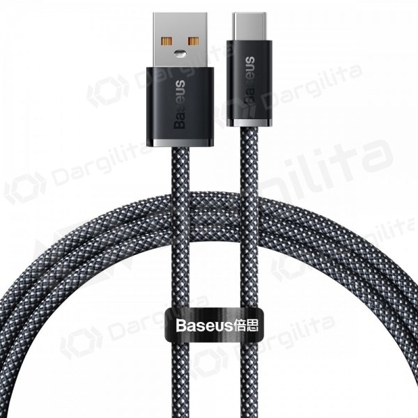 USB-C laidas Baseus Dynamic USB-A į USB-C 1 m 100 W juodas