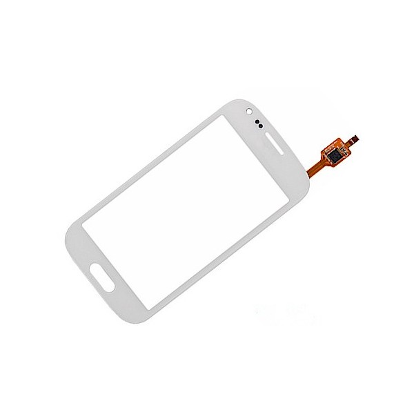 Samsung S7562 Galaxy S Duos lietimui jautrus stikliukas (baltas)