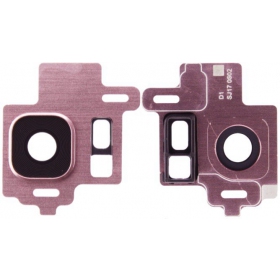Samsung G950F Galaxy S8 kameros stikliukas (su rėmeliu) (rožinis)