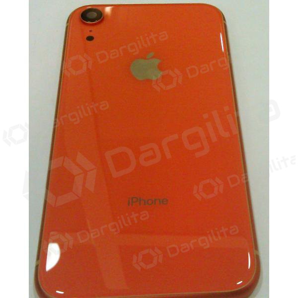 Apple iPhone XR galinis baterijos dangtelis rausvas (coral) full